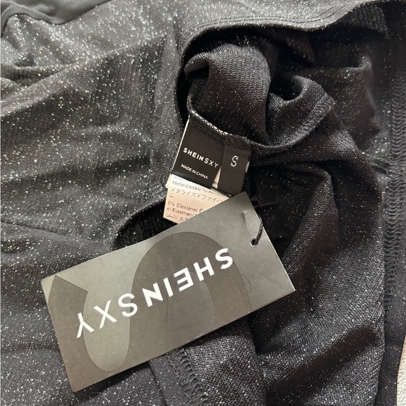 SHEIN Black Glitter Bodycon Dress - Picture 6 of 6